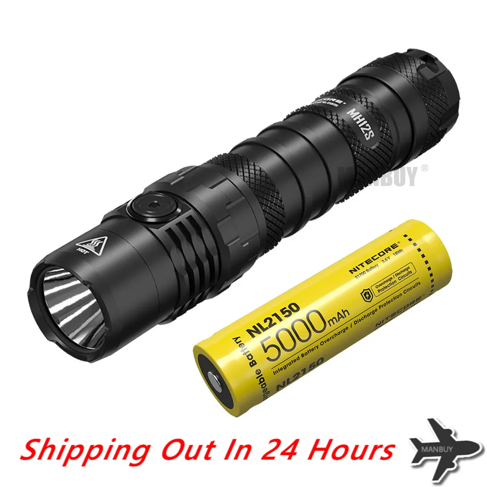 Nitecore MH12S USB-C Rechargeable Flashlight White Light 1800 Lumens Luminus SST-40-W LED Lantern Portable Camping Outdoor Sport
Nitecore MH12S USB-C Rechargeable Flashlight White Light 1800 Lumens Luminus SST-40-W LED Lantern Portable Camping Outdoor Sport
