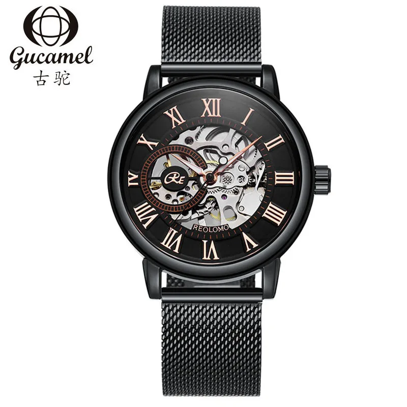 New Fashion Men's Mechanical Hand Wind Watches Stainless Steel Mesh Band Wristwatch Relogio Luxury Wrist Watch for Men Gift
New Fashion Men's Mechanical Hand Wind Watches Stainless Steel Mesh Band Wristwatch Relogio Luxury Wrist Watch for Men Gift