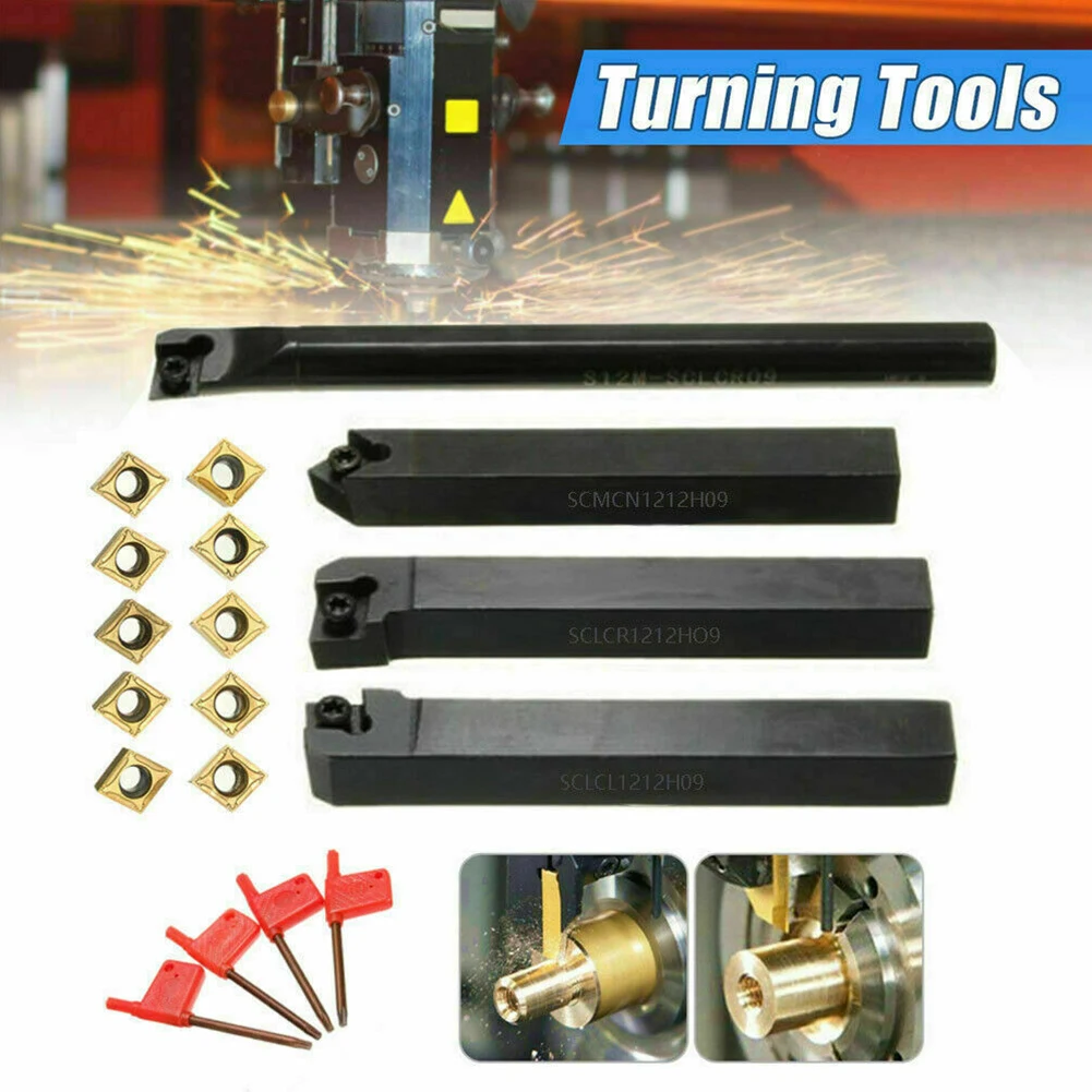 SCMCN1212H09 Lathe Turning Tool Boring Bar Carbide Insert Turning Tool Bar 12mm Shank 4Pcs CNC Lathe Lathe Tool Holder
SCMCN1212H09 Lathe Turning Tool Boring Bar Carbide Insert Turning Tool Bar 12mm Shank 4Pcs CNC Lathe Lathe Tool Holder