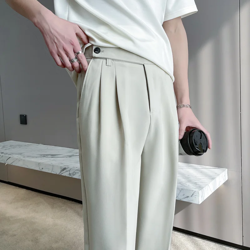 Straight Slim Mens Pants Office Mens Fashion Suit Social Men M-2XL Trousers Casual Formal Apricot/black Pants Dress Pants Korean
Straight Slim Mens Pants Office Mens Fashion Suit Social Men M-2XL Trousers Casual Formal Apricot/black Pants Dress Pants Korean