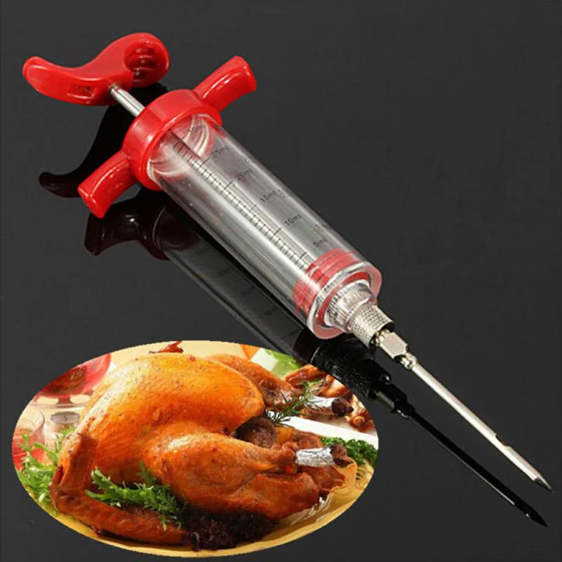 New High Quality Stainless Steel Turkey Chicken Flavor Meat Injector Meat Syringe Marinated Cooking Tools Tools Accessories
New High Quality Stainless Steel Turkey Chicken Flavor Meat Injector Meat Syringe Marinated Cooking Tools Tools Accessories