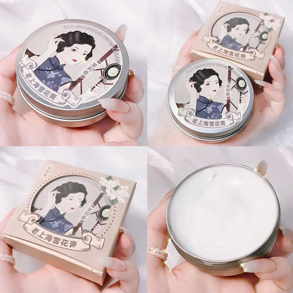 Chinese Shanghai Woman Essential Oil Vanishing Cream Whitening Moisturizing Soothing Classic Anti-aging Day Hydrating Cream 
Chinese Shanghai Woman Essential Oil Vanishing Cream Whitening Moisturizing Soothing Classic Anti-aging Day Hydrating Cream
