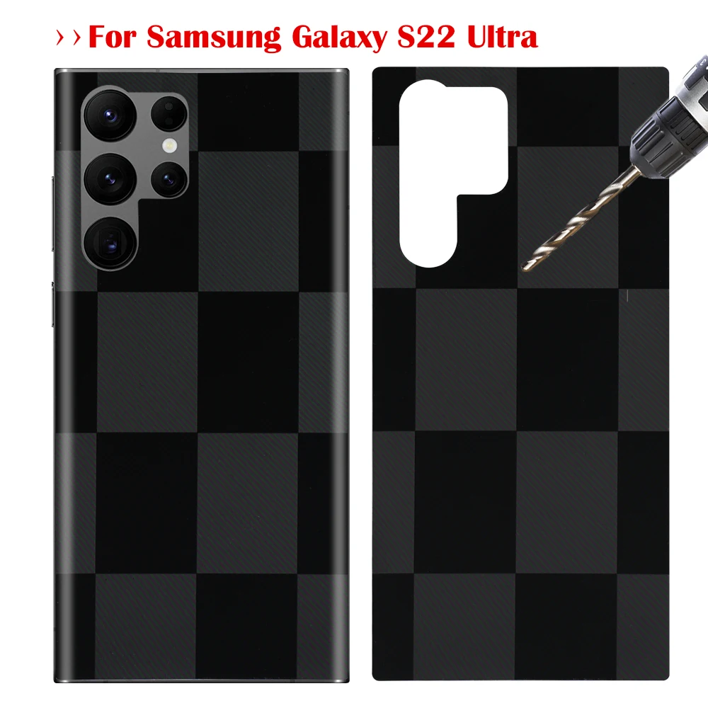 Checkerboard Back Film for Samsung Galaxy S22 Ultra Carbon Fiber Rear Protector Film Cover Decal for Galaxy S22 Sticker Films
Checkerboard Back Film for Samsung Galaxy S22 Ultra Carbon Fiber Rear Protector Film Cover Decal for Galaxy S22 Sticker Films