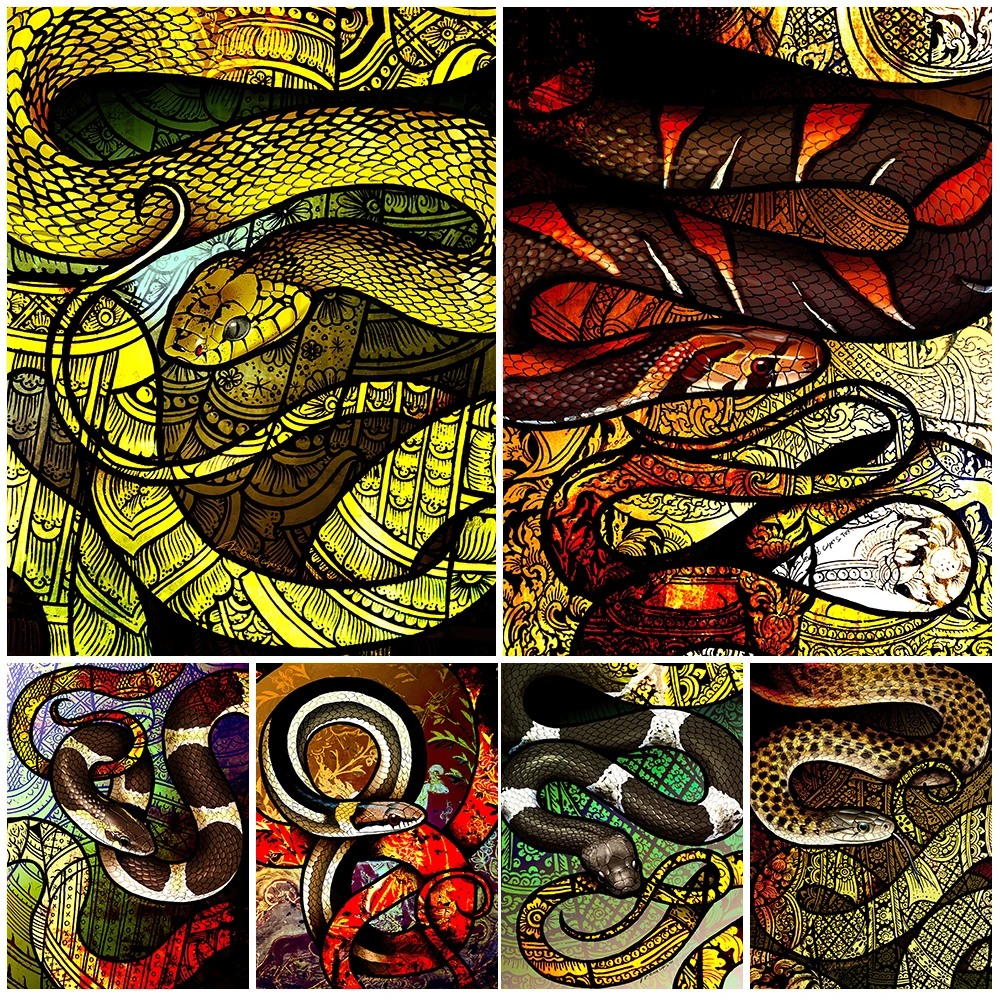 Mysterious Cold Blooded Snake Totem Retro Art Poster And Print Terrible Snake Wall Art Canvas Painting For Living Room Decor
Mysterious Cold Blooded Snake Totem Retro Art Poster And Print Terrible Snake Wall Art Canvas Painting For Living Room Decor