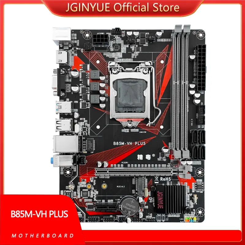 Материнская плата JGINYUE B85 M-ATX LGA 1150, процессор Intel i3 i5 i7 DDR3 1600 МГц 16 Гб ОЗУ M.2 NVME SATA USB3.0 VGA HDMI, десктопная материнская плата
Материнская плата JGINYUE B85 M-ATX LGA 1150, процессор Intel i3 i5 i7 DDR3 1600 МГц 16 Гб ОЗУ M.2 NVME SATA USB3.0 VGA HDMI, десктопная материнская плата