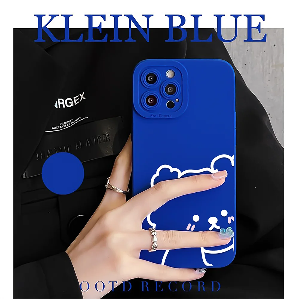 2022 New Popular Fashion KLEIN Blue Case for Iphone 11 12 13 Pro Max X XR XS 7 8 Plus SE 2 Bear Soft TPU Camera Protection Cover
2022 New Popular Fashion KLEIN Blue Case for Iphone 11 12 13 Pro Max X XR XS 7 8 Plus SE 2 Bear Soft TPU Camera Protection Cover
