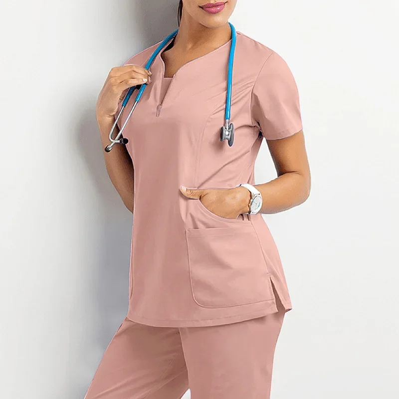 Surgical Uniforms Woman Scrub Set Medical Nurse Beauty Salon Workwear Clinical Scrubs Top + Pant Spa Doctor Nursing Tunic Suit
Surgical Uniforms Woman Scrub Set Medical Nurse Beauty Salon Workwear Clinical Scrubs Top + Pant Spa Doctor Nursing Tunic Suit