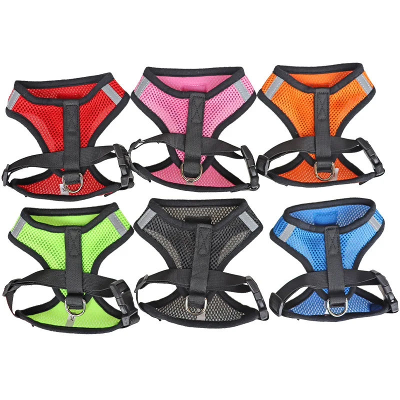 

8 Options Dog Harness Dog Traction Rope Small and Medium Sized Dog Chest Back Dog Chain Walking Rope Teddy Labrador