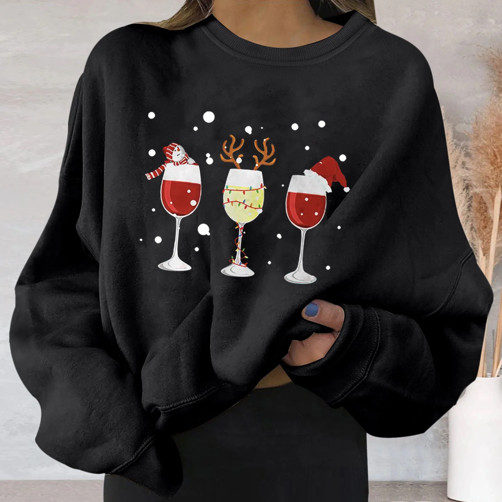 Gnome Women Christmas Graphic Sweatshirt Casual Round Neck Pullover Loose Shirt Lightweight Pullover with Front Pocket Women
Gnome Women Christmas Graphic Sweatshirt Casual Round Neck Pullover Loose Shirt Lightweight Pullover with Front Pocket Women