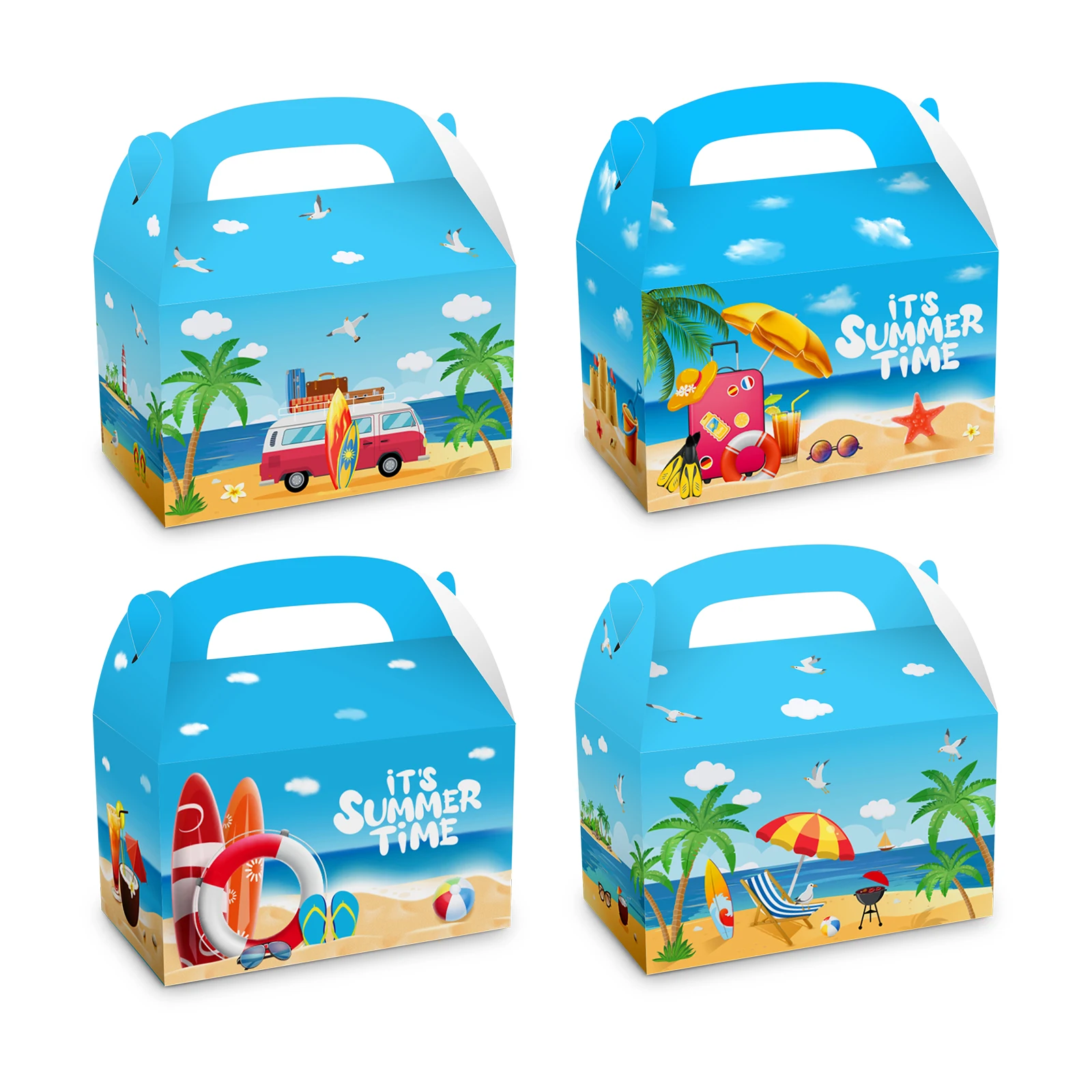 DD167 4Pcs Summer Hawaii Sea Beach Sports Birthday Party Paper Portable Packing Gift Boxes Bags Baby Shower Party Decorations
DD167 4Pcs Summer Hawaii Sea Beach Sports Birthday Party Paper Portable Packing Gift Boxes Bags Baby Shower Party Decorations