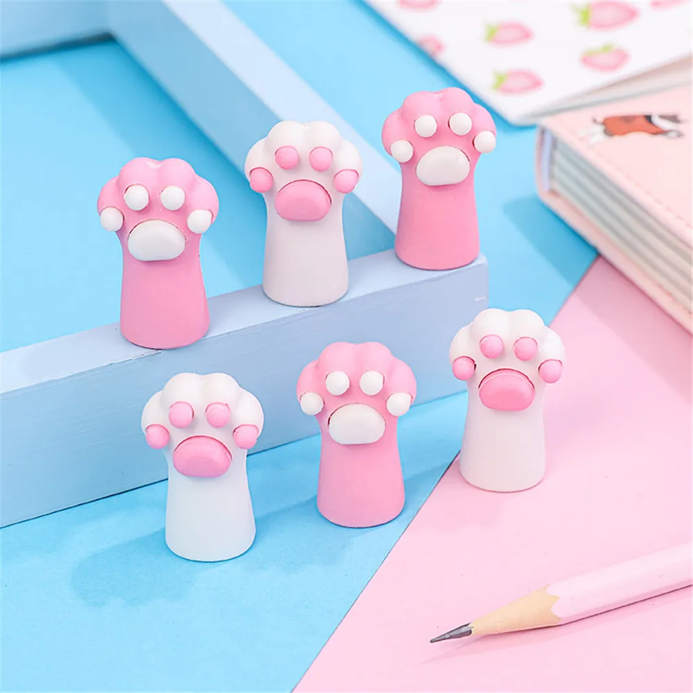 3pcs/set Cat Paw Erasers Correction Tools Kawaii Pencil Cap Rubber Earser Kids Toys Topper School Supplies Stationery
3pcs/set Cat Paw Erasers Correction Tools Kawaii Pencil Cap Rubber Earser Kids Toys Topper School Supplies Stationery