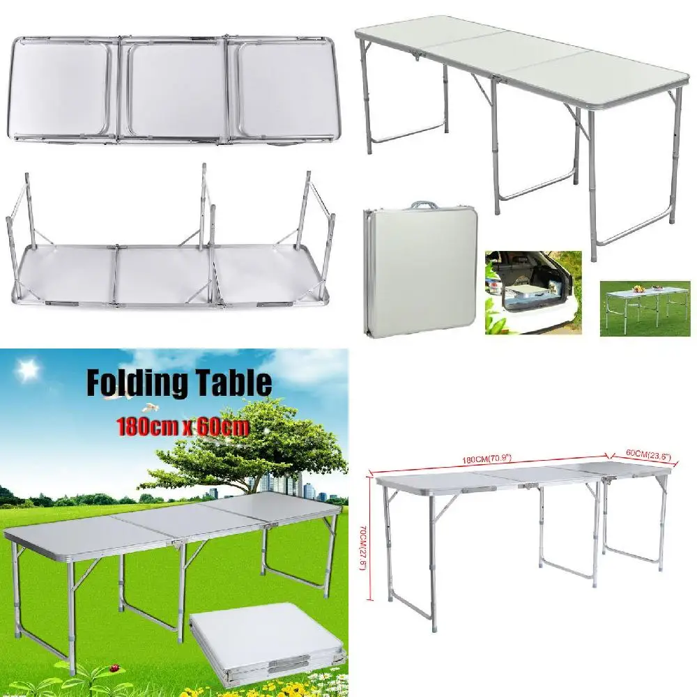 Beautiful Amazing 6' Portable Plastic Outdoor & Indoor Picnic Party Camp Tables for All Occasions
Beautiful Amazing 6' Portable Plastic Outdoor & Indoor Picnic Party Camp Tables for All Occasions
