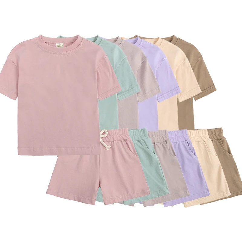 Summer Children Clothing Sets Baby Girls Boys Homewear Suits T-shirt Shorts Fashion Sports Outfits 
Summer Children Clothing Sets Baby Girls Boys Homewear Suits T-shirt Shorts Fashion Sports Outfits