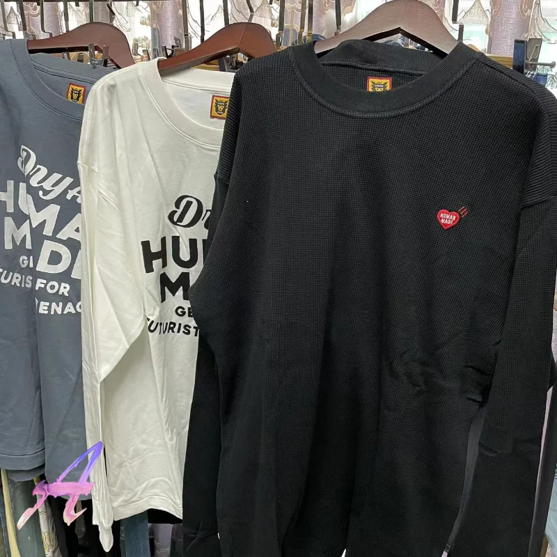 HUMAN MADE Top Tees Love Embroidered Waffle Solid Color Long Sleeve T-Shirts
HUMAN MADE Top Tees Love Embroidered Waffle Solid Color Long Sleeve T-Shirts