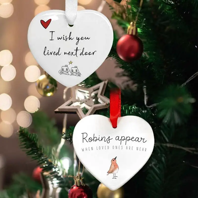I Wish You Lived Next Door Ceramic Heart Pendant Christmas Tree Decorations Hanging Ornament Christmas Decorations Party Favors
I Wish You Lived Next Door Ceramic Heart Pendant Christmas Tree Decorations Hanging Ornament Christmas Decorations Party Favors