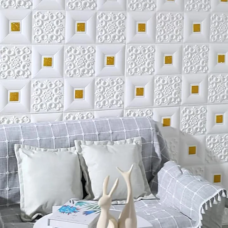 10pcs 35x35cm 3D Panels Wall Stickers Self-adhesive Waterproof Foam Wallpaper Decor DIY Kids Room Living Room Background Decals
10pcs 35x35cm 3D Panels Wall Stickers Self-adhesive Waterproof Foam Wallpaper Decor DIY Kids Room Living Room Background Decals