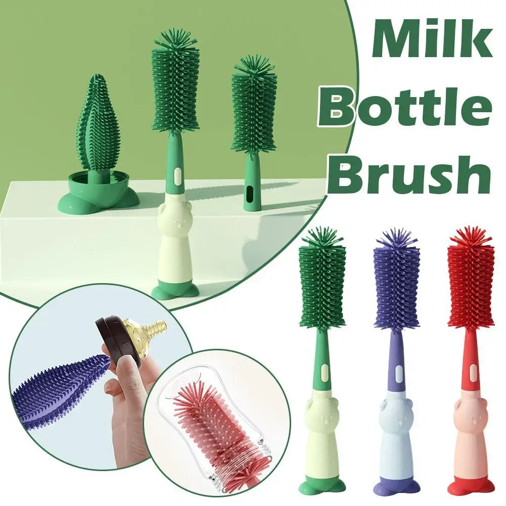 Baby Bottle Cleaning Brush Scrubber Pacifier Nipple Cleaner Silicone Cup Brush Cleaning Tools 360 Degree Glass Cup Washing
Baby Bottle Cleaning Brush Scrubber Pacifier Nipple Cleaner Silicone Cup Brush Cleaning Tools 360 Degree Glass Cup Washing