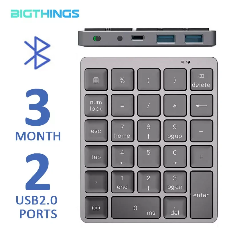 Цифровая клавиатура, беспроводная цифровая клавиатура, Bluetooth, алюминиевый сплав, с двумя портами USB для Windows, ноутбука, компьютера, телефона
Цифровая клавиатура, беспроводная цифровая клавиатура, Bluetooth, алюминиевый сплав, с двумя портами USB для Windows, ноутбука, компьютера, телефона