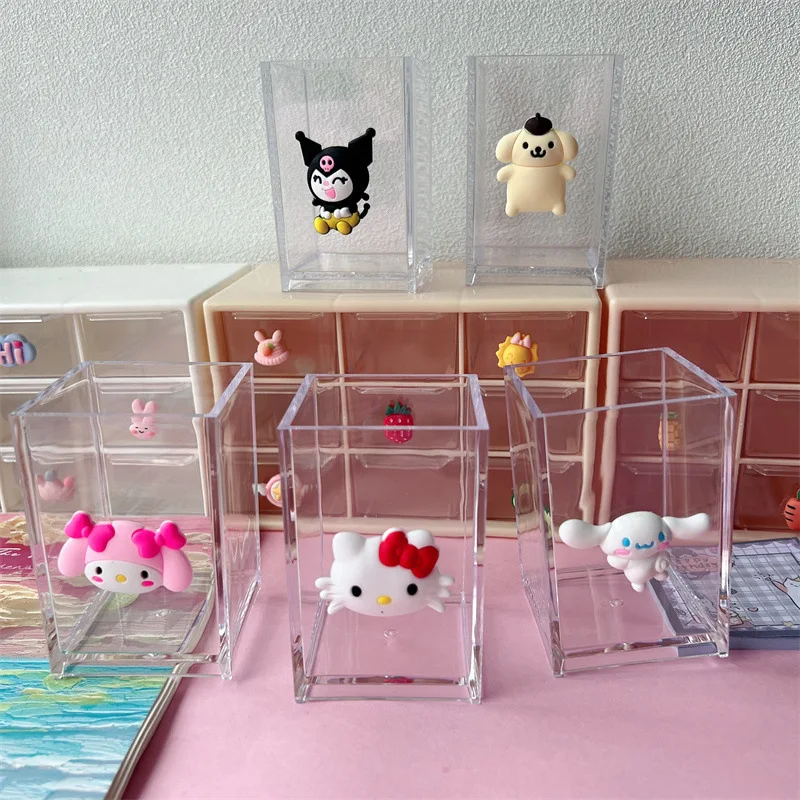 Kawaii Sanrioed держатель для ручек аниме MyMelody Cinnamoroll Kuromi настольная Кисть для макияжа ведро для хранения мусорная корзина подарок для девушки
Kawaii Sanrioed держатель для ручек аниме MyMelody Cinnamoroll Kuromi настольная Кисть для макияжа ведро для хранения мусорная корзина подарок для девушки