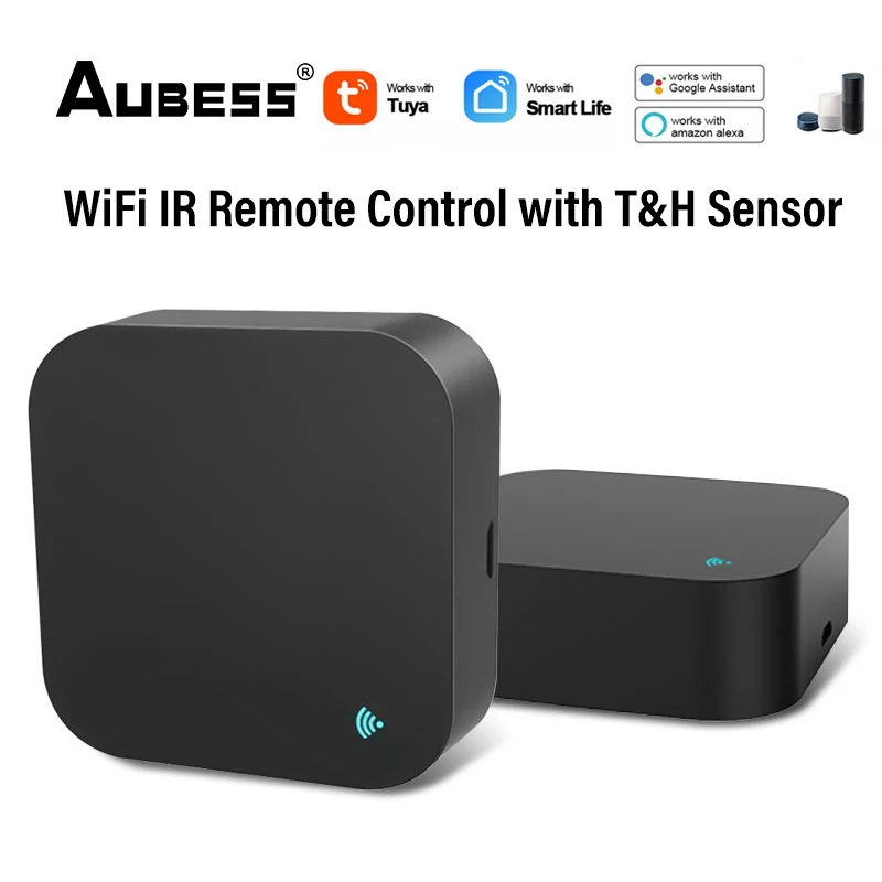 Aubess Tuya WiFi IR Remote Control Infrared Universal Controller With Temperature Humidity Sensor Via Google Assistant Alexa
Aubess Tuya WiFi IR Remote Control Infrared Universal Controller With Temperature Humidity Sensor Via Google Assistant Alexa