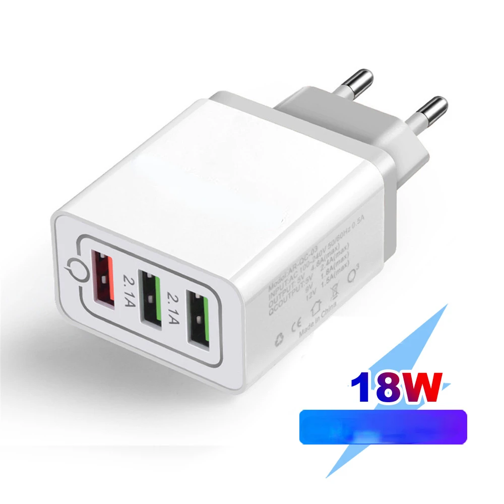 2022 Trend for Xiaomi iPhone X EU US Plug 3 USB Charger Quick Charge 3.0 Fast USB Wall Charger Portable Mobile Charger QC 3.0 Ad
2022 Trend for Xiaomi iPhone X EU US Plug 3 USB Charger Quick Charge 3.0 Fast USB Wall Charger Portable Mobile Charger QC 3.0 Ad