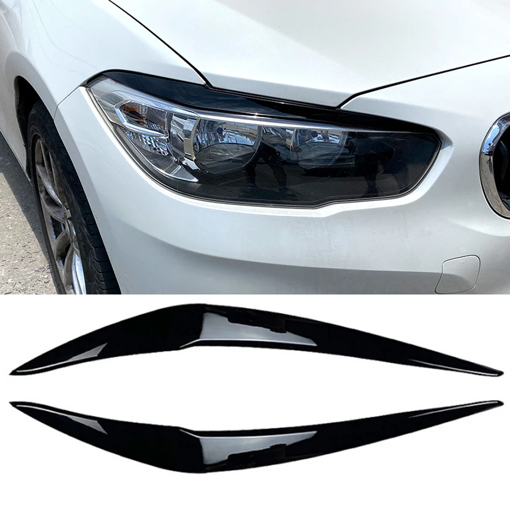 

Chrome Trim Cover Headlight Eyelids ABS Black Factory M-Sport Bumper Included Double-sided Tape 100% New And High Quality