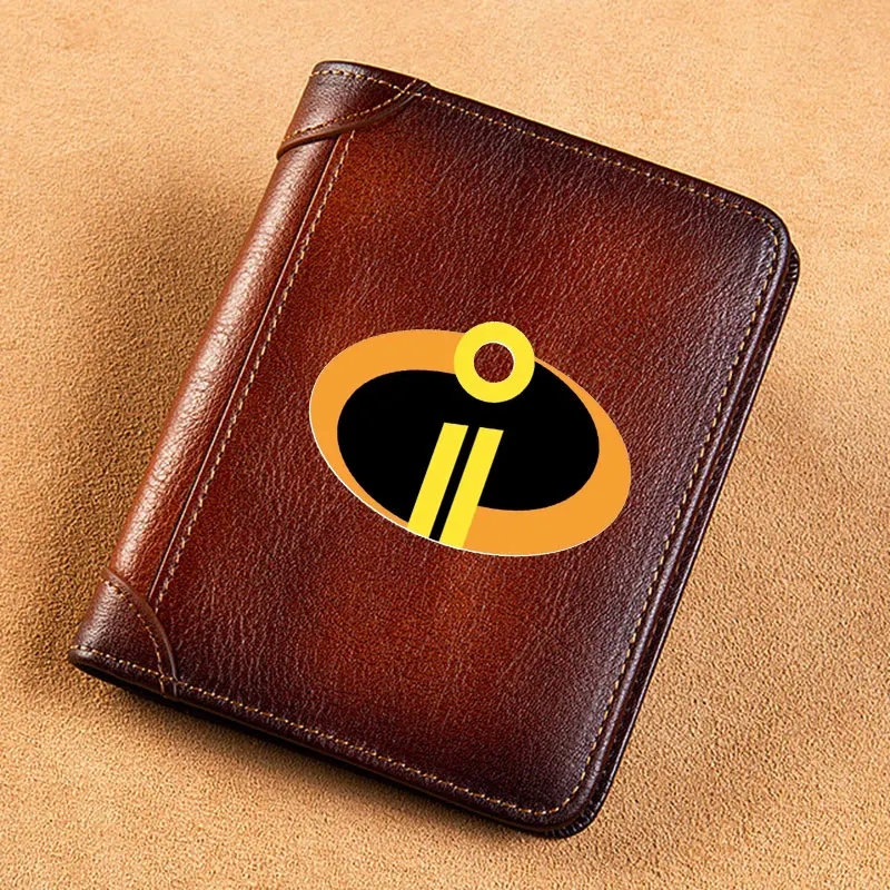 High Quality Genuine Leather Men Wallets Incredibles Badge Printing Short Card Holder Purse Luxury Brand Male Wallet
High Quality Genuine Leather Men Wallets Incredibles Badge Printing Short Card Holder Purse Luxury Brand Male Wallet