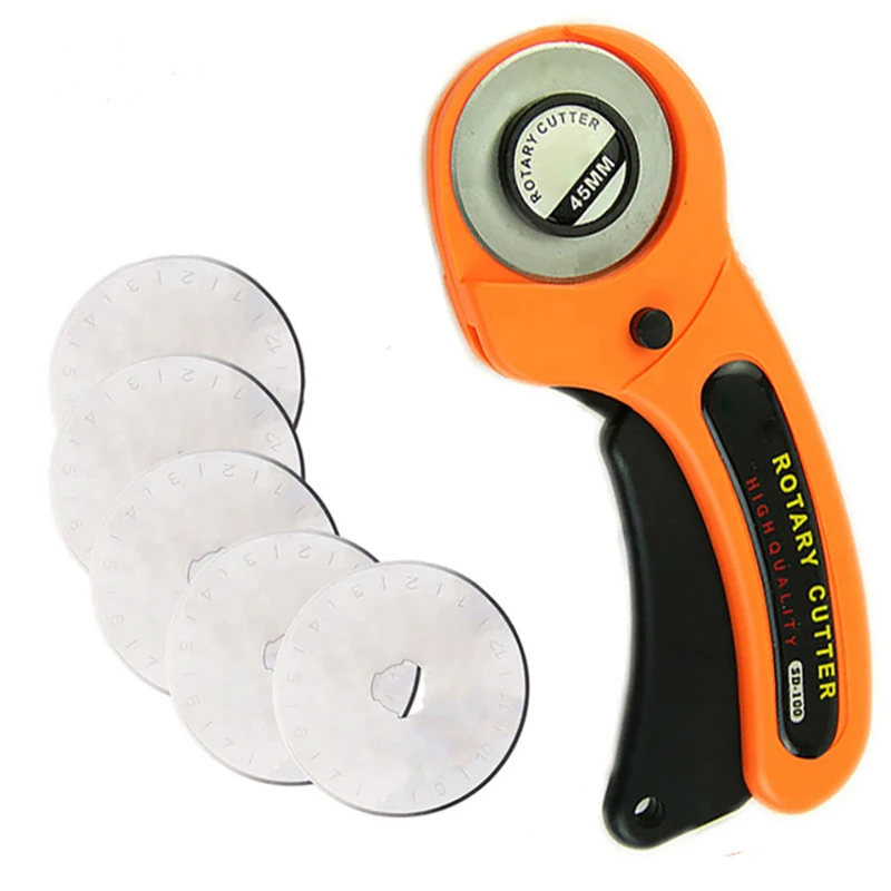 45mm Leathercraft Rotary Cutter Leather Craft Fabric Circular Blade Knife Paper Fabric Circular Blade DIY Sewing Accessories
45mm Leathercraft Rotary Cutter Leather Craft Fabric Circular Blade Knife Paper Fabric Circular Blade DIY Sewing Accessories