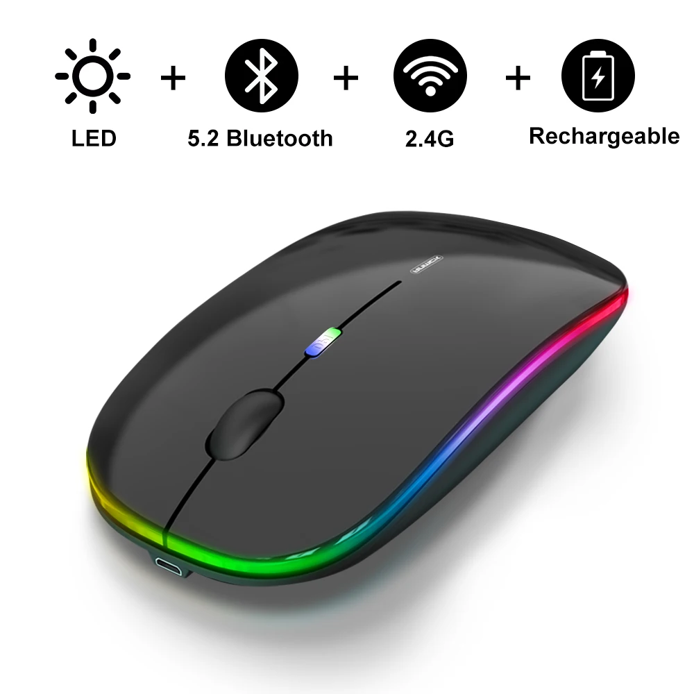 Anmck Bluetooth Wireless Silent Mouse For Computer Rechargeable Mini Magic 2.4G USB Wireless Mouse For Laptop PC Mouse
Anmck Bluetooth Wireless Silent Mouse For Computer Rechargeable Mini Magic 2.4G USB Wireless Mouse For Laptop PC Mouse