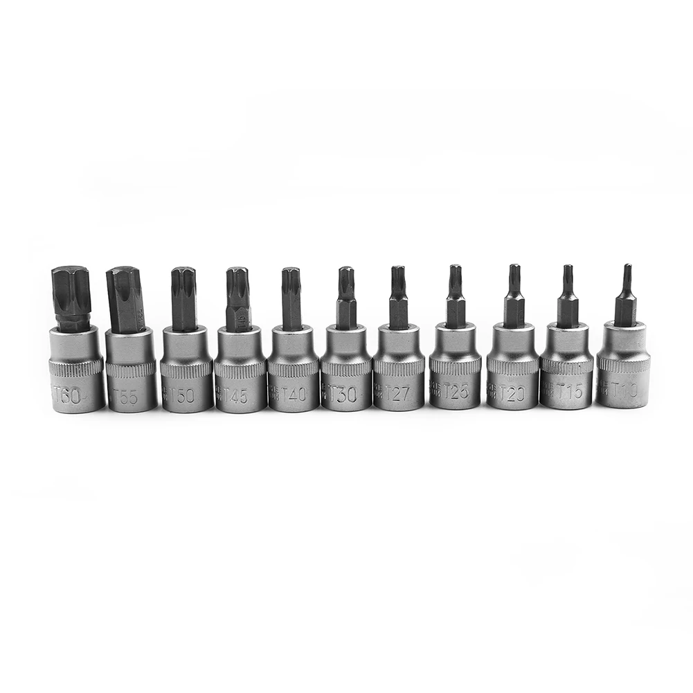 34PCS Torx Star Sockets Bit Set 3/8 Inch Drive Bit Socket T10-T60 3/8 Inch Drive E Sockets E8-E20 Male/Female E-Security Bits
34PCS Torx Star Sockets Bit Set 3/8 Inch Drive Bit Socket T10-T60 3/8 Inch Drive E Sockets E8-E20 Male/Female E-Security Bits