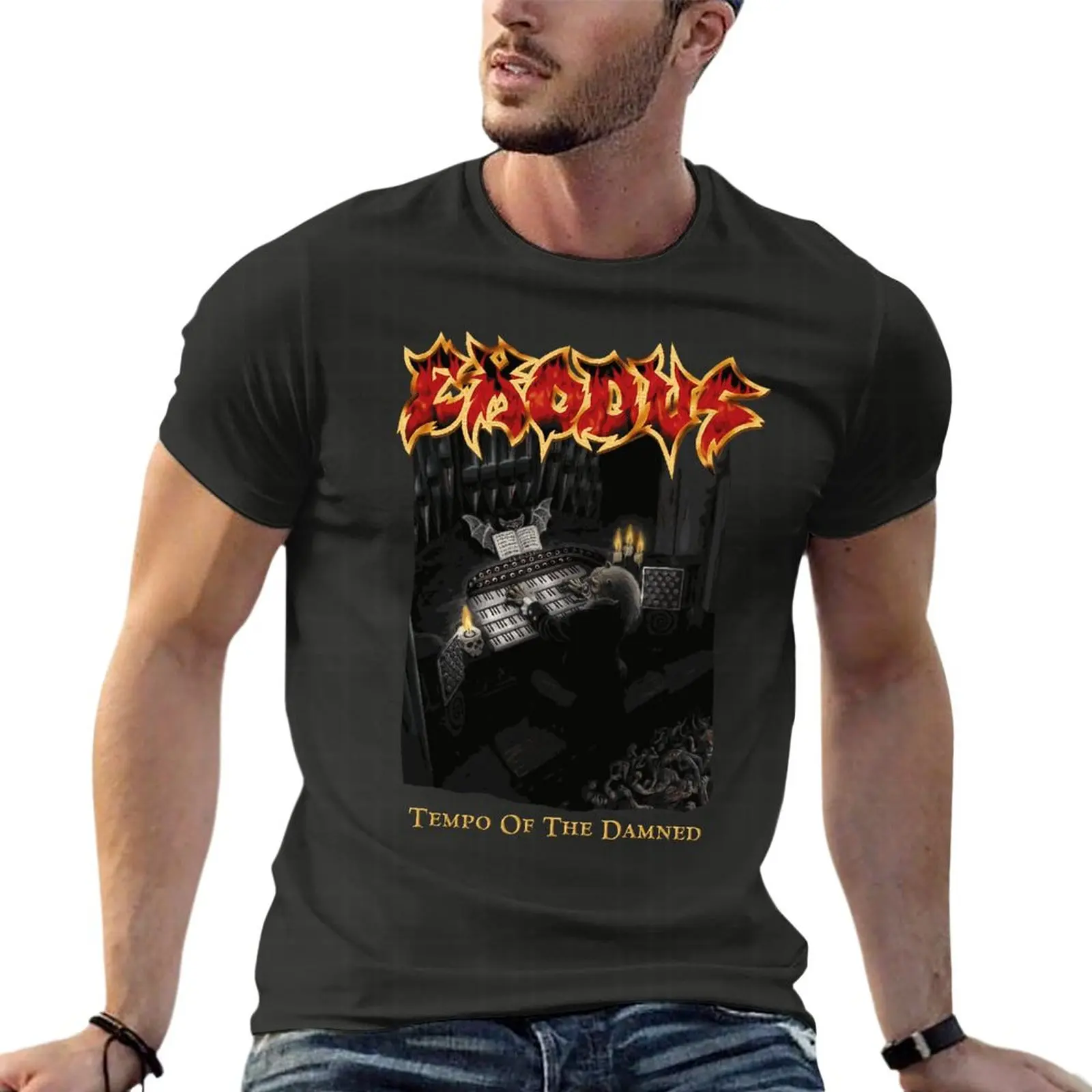 Exodus Tempo Of The Damned Death Metal Band Oversize Tshirt Custom Men'S Clothes 100% Cotton Streetwear Plus Size Top Tee
Exodus Tempo Of The Damned Death Metal Band Oversize Tshirt Custom Men'S Clothes 100% Cotton Streetwear Plus Size Top Tee