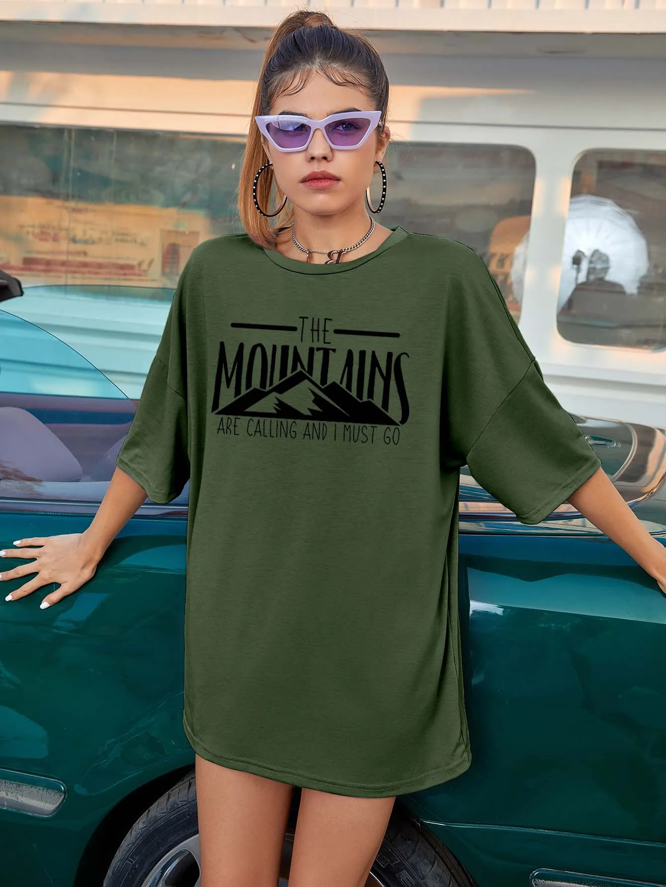 Ovesize t shirt The Mountains Are Calling graphic women fashion cotton hipster loose grunge tumblr party tees quote trendy tops
Ovesize t shirt The Mountains Are Calling graphic women fashion cotton hipster loose grunge tumblr party tees quote trendy tops
