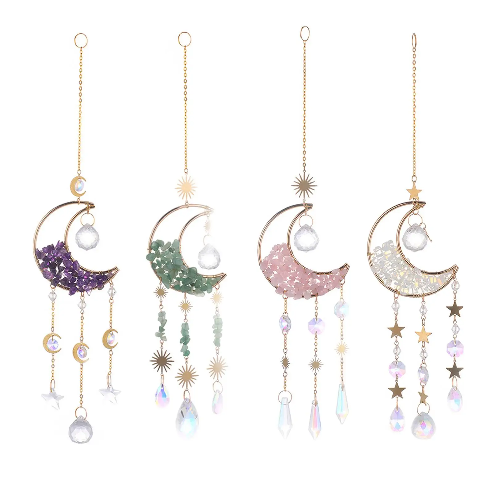 Moon Pendant, Ornament Wall Hanging Wall Moon Decor Wind Chime Suncatcher Moon for Window Living Room Bedroom Home Decor 
Moon Pendant, Ornament Wall Hanging Wall Moon Decor Wind Chime Suncatcher Moon for Window Living Room Bedroom Home Decor