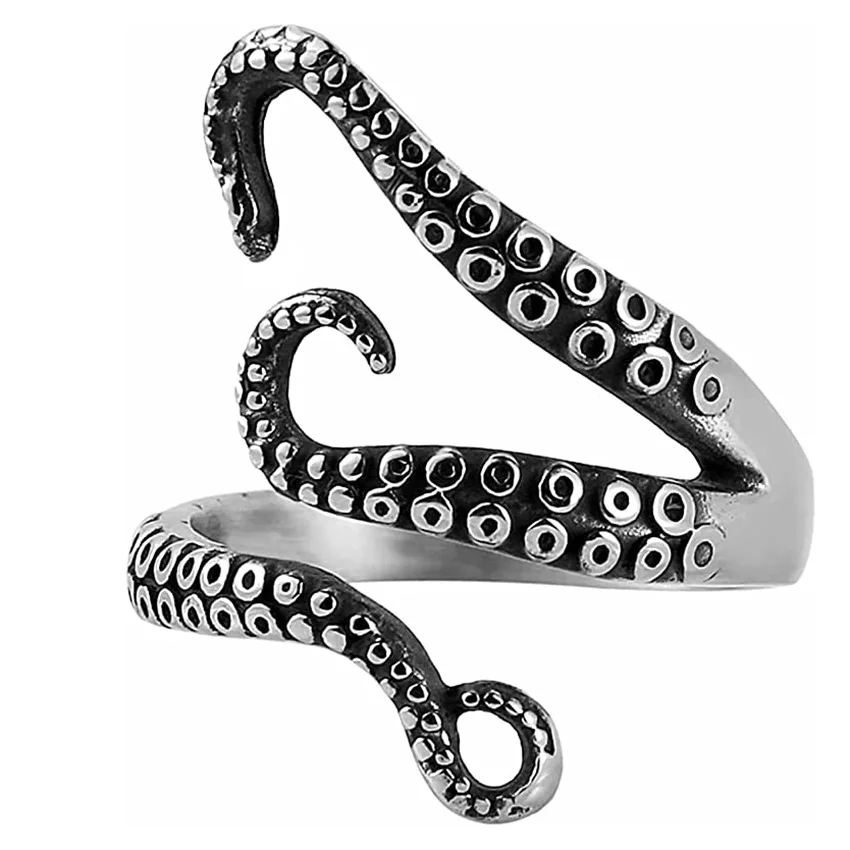 European and American fashion domineering octopus tentacle opening ring Punk alloy octopus vintage ring men's bracelet free post
European and American fashion domineering octopus tentacle opening ring Punk alloy octopus vintage ring men's bracelet free post