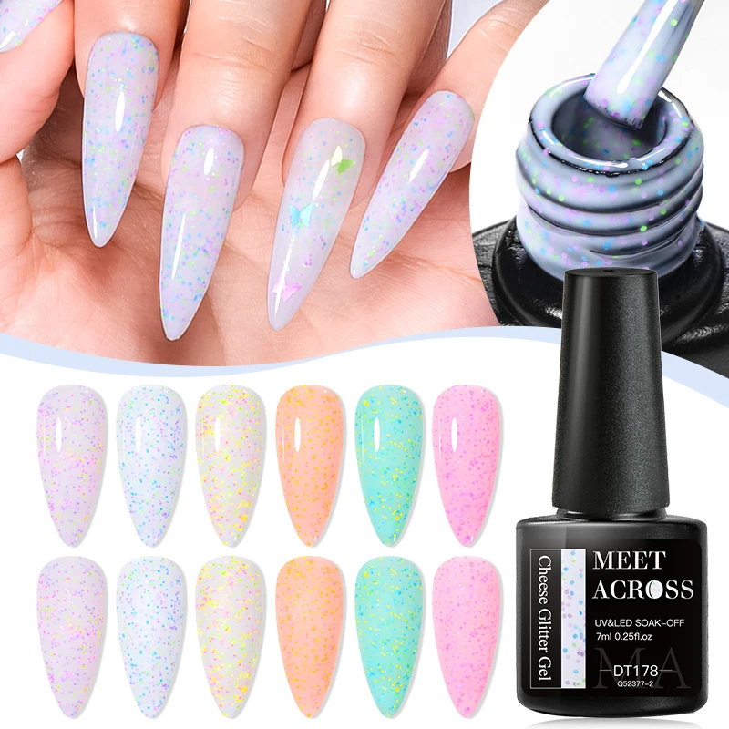 7ml Cheese Glitter Nail Gel Polish Macaron Color Sequins Semi Permanent Soak Off UV LED Gel Polish Nail Art Gel Varnishes
7ml Cheese Glitter Nail Gel Polish Macaron Color Sequins Semi Permanent Soak Off UV LED Gel Polish Nail Art Gel Varnishes