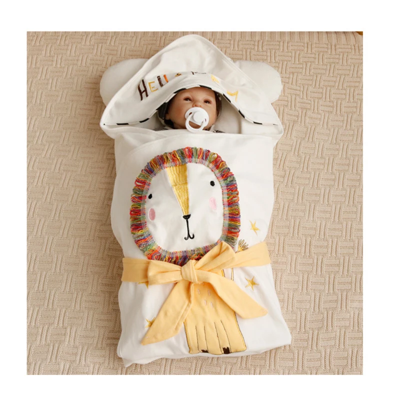Cartoon Lion Envelopes For Newborn Wrap Baby Blanket Swaddling Cotton Baby Sleeping Bag Infant Sleepsacks 80x80cm kids gift
Cartoon Lion Envelopes For Newborn Wrap Baby Blanket Swaddling Cotton Baby Sleeping Bag Infant Sleepsacks 80x80cm kids gift