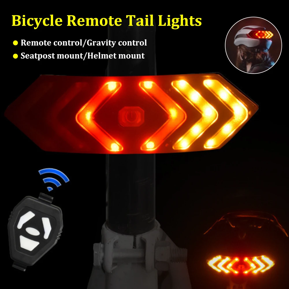 LED Warning Light Bike Turn Signal USB Rechargeable Wireless Remote/Gravity Control Bicycle Tail Lights Cycling Accessories
LED Warning Light Bike Turn Signal USB Rechargeable Wireless Remote/Gravity Control Bicycle Tail Lights Cycling Accessories