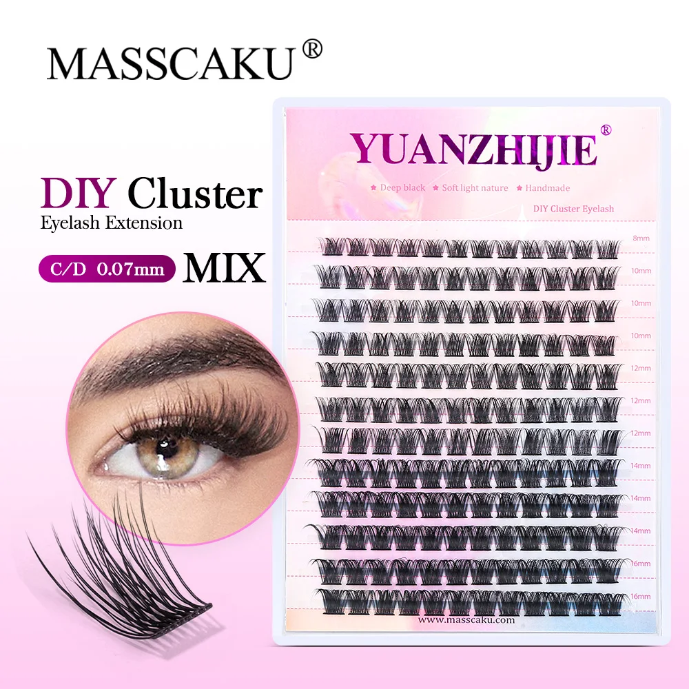 MASSCAKU DIY Eyelashes Extension Mix Length Dramatic Glitter Spike Natural Individual Lashes makeup Bundles maquiagem Supplies
MASSCAKU DIY Eyelashes Extension Mix Length Dramatic Glitter Spike Natural Individual Lashes makeup Bundles maquiagem Supplies