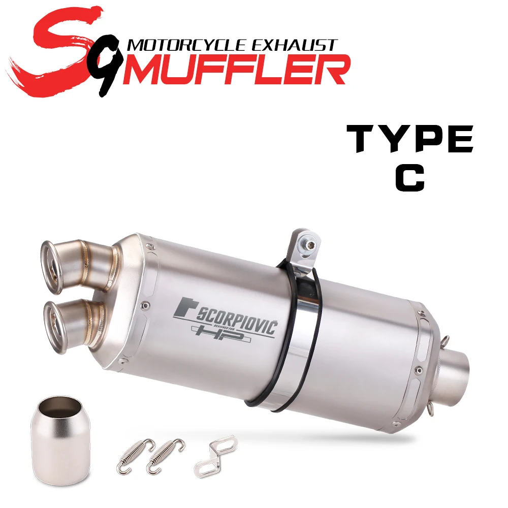 51 мм универсальный двойной выход высокопроизводительный модифицированный глушитель выхлопной трубы мотоцикла S9 CBR650
51 мм универсальный двойной выход высокопроизводительный модифицированный глушитель выхлопной трубы мотоцикла S9 CBR650