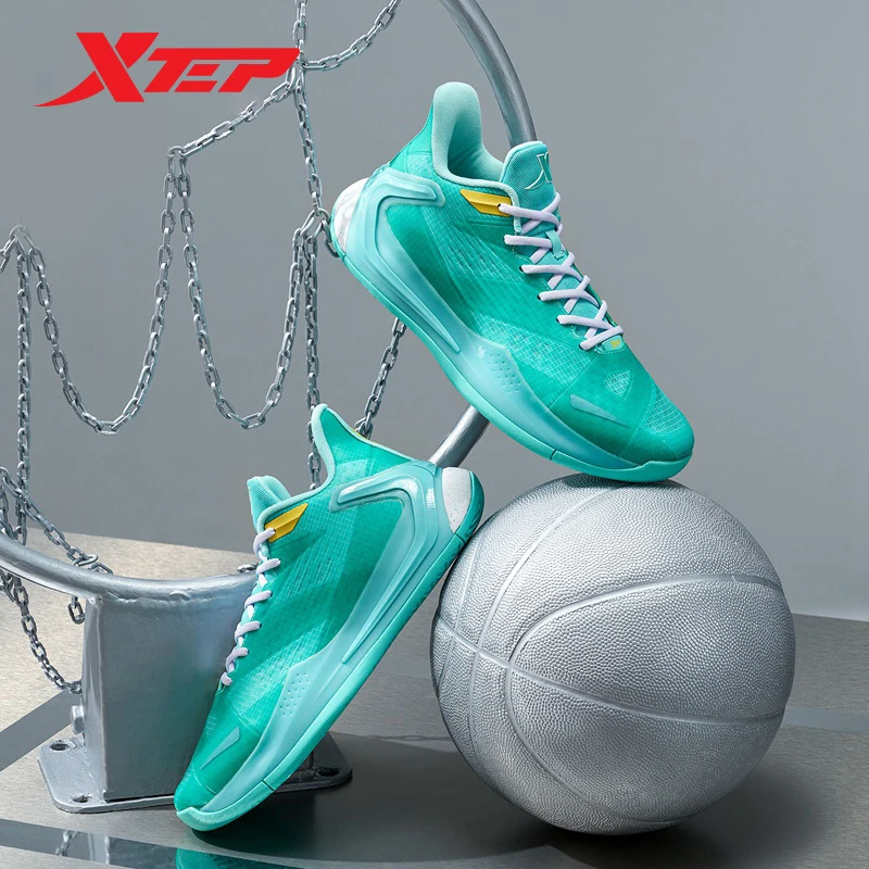 

Xtep AGILE 1.0 Men Basketball Shoes Low-Top Support Combat Wear-Resistant Non-Slip Cushioning Actual Combat 878319120036