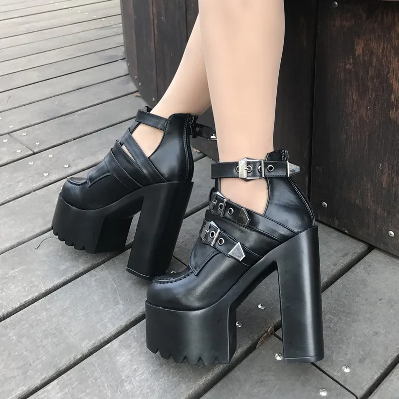 European and American Bar female singer thick heel Martin Short muffin thick soled performance super high heel stage shoes 14cm
European and American Bar female singer thick heel Martin Short muffin thick soled performance super high heel stage shoes 14cm