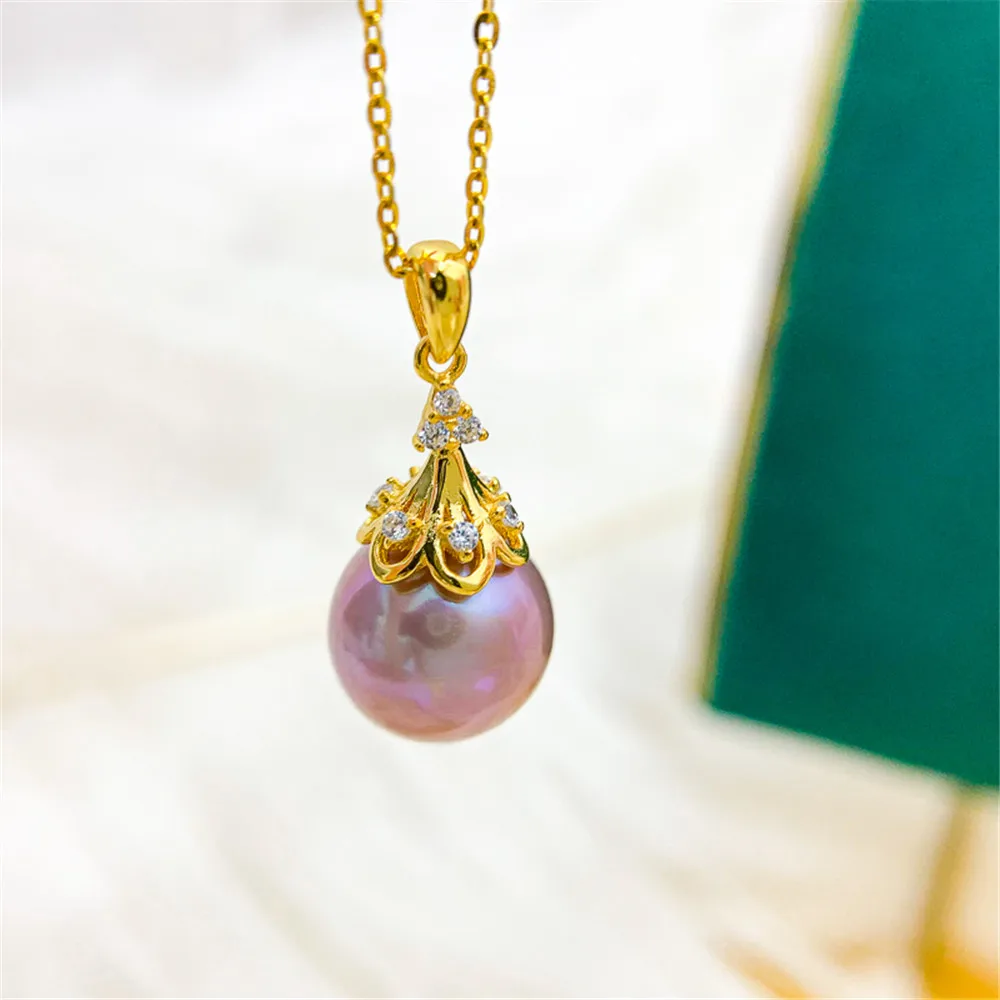 S925 Sterling Silver Pearl Pendant Settings Blank/Base For DIY Pendant Jewelry Making Accessories Suitable for 8-13mm Bead
S925 Sterling Silver Pearl Pendant Settings Blank/Base For DIY Pendant Jewelry Making Accessories Suitable for 8-13mm Bead