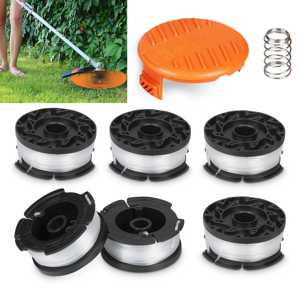 6Pcs Spools 30 Ft. 0.065 In. Thread Trimmer 6 Replacement Spools, 1 Spools Cover, 1 Spring String Trimmer Tool Parts
6Pcs Spools 30 Ft. 0.065 In. Thread Trimmer 6 Replacement Spools, 1 Spools Cover, 1 Spring String Trimmer Tool Parts