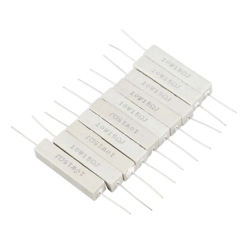 10 Pcs Fixed Ceramic Cement Resistors 15 Ohm 10W Watt 5%
10 Pcs Fixed Ceramic Cement Resistors 15 Ohm 10W Watt 5%