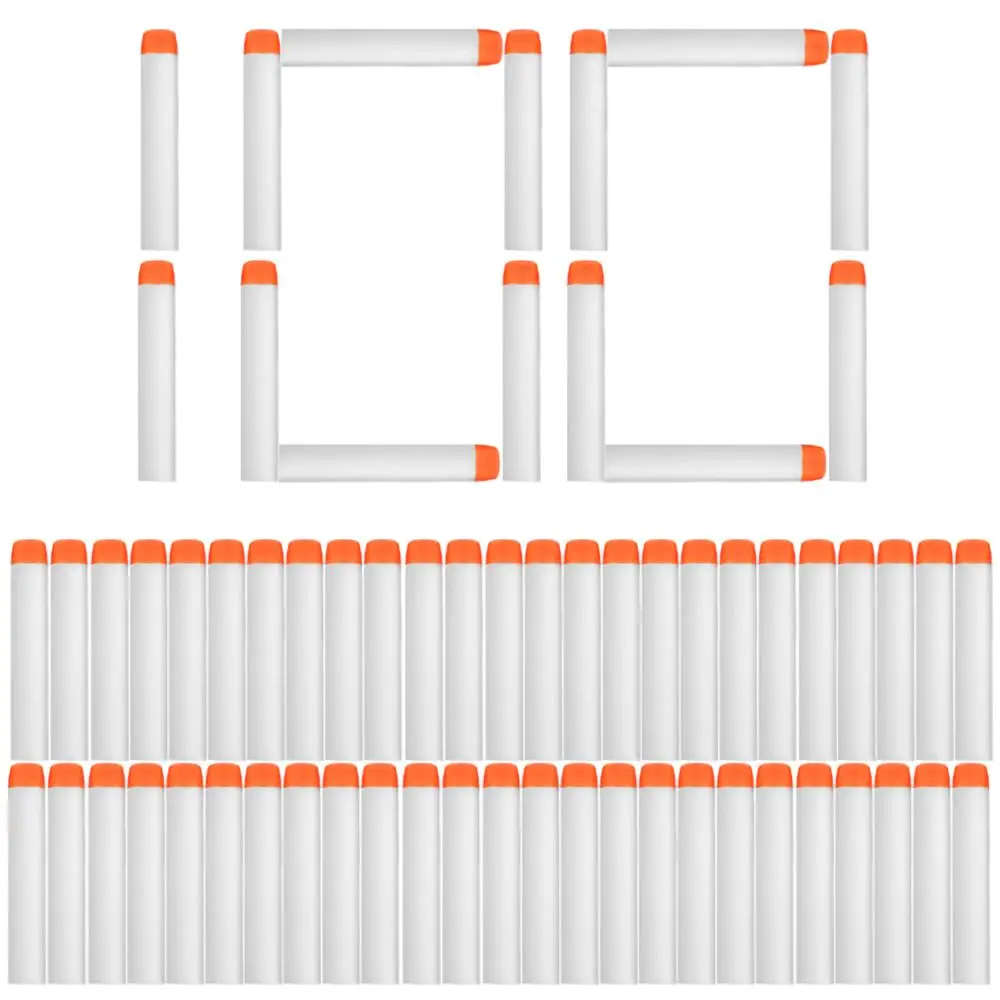 100PCS for Nerf Bullets Soft Hollow Hole Head 7.2cm Refill Darts Toy Gun Bullets for Nerf Series Blasters Xmas Kid Children Gift
100PCS for Nerf Bullets Soft Hollow Hole Head 7.2cm Refill Darts Toy Gun Bullets for Nerf Series Blasters Xmas Kid Children Gift