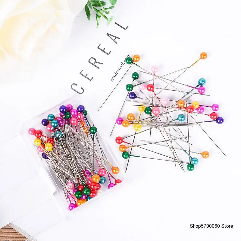 100pcs/Box Colorful Round Pearl Head Pins Dressmaking Fixed Needle Weddings Corsage Florists Sewing Pin Accessories DIY Tools
100pcs/Box Colorful Round Pearl Head Pins Dressmaking Fixed Needle Weddings Corsage Florists Sewing Pin Accessories DIY Tools