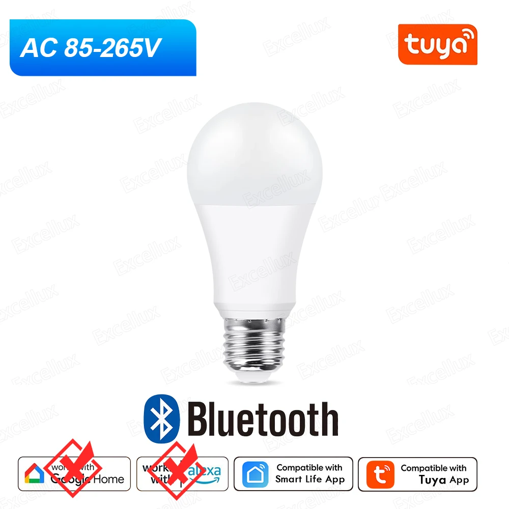 Excellux Светодиодная лампа E27 WiFi RGB CW WW 15 Вт
Excellux Светодиодная лампа E27 WiFi RGB CW WW 15 Вт