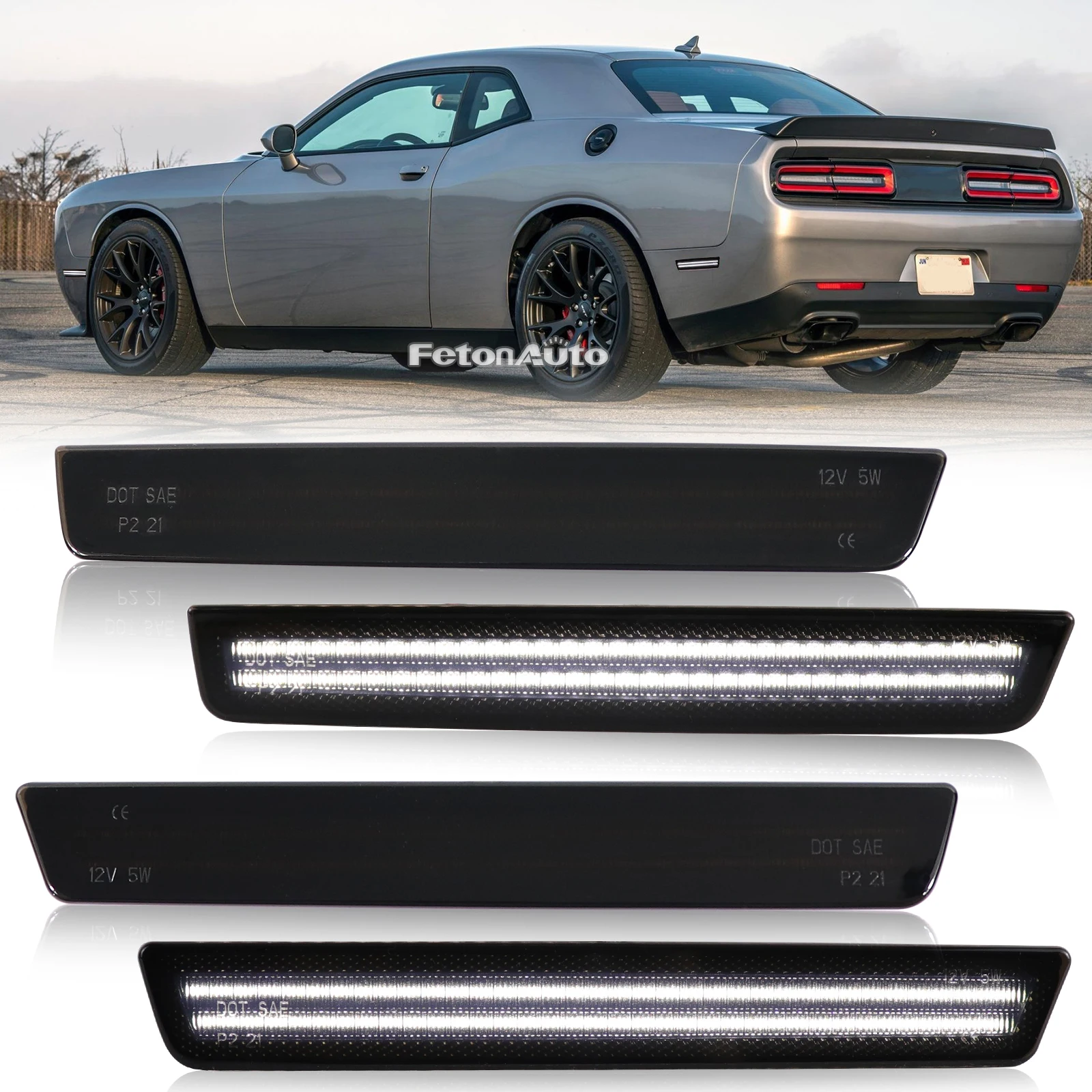 Фонарь с указателем поворота, желтого, красного и белого цветов, для Dodge Challenger 2015-2021 годов
Фонарь с указателем поворота, желтого, красного и белого цветов, для Dodge Challenger 2015-2021 годов