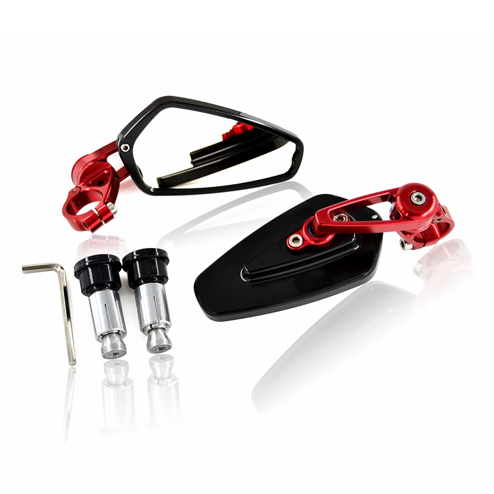 Pair Handlebar Mirror 22mm Universal Motorcycle Rearview Mirrors Aluminum For Kawasaki Honda Yamaha 
Pair Handlebar Mirror 22mm Universal Motorcycle Rearview Mirrors Aluminum For Kawasaki Honda Yamaha