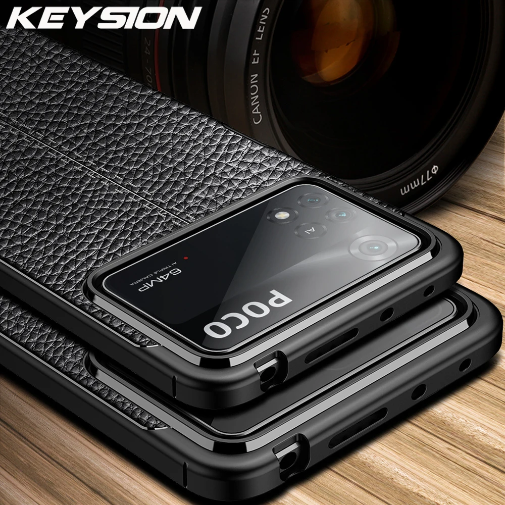 KEYSION Shockproof Case for POCO X4 Pro 5G X4 GT X3 NFC Leather Texture Soft Silicone Phone Back Cover for Xiaomi POCO M4 Pro
KEYSION Shockproof Case for POCO X4 Pro 5G X4 GT X3 NFC Leather Texture Soft Silicone Phone Back Cover for Xiaomi POCO M4 Pro